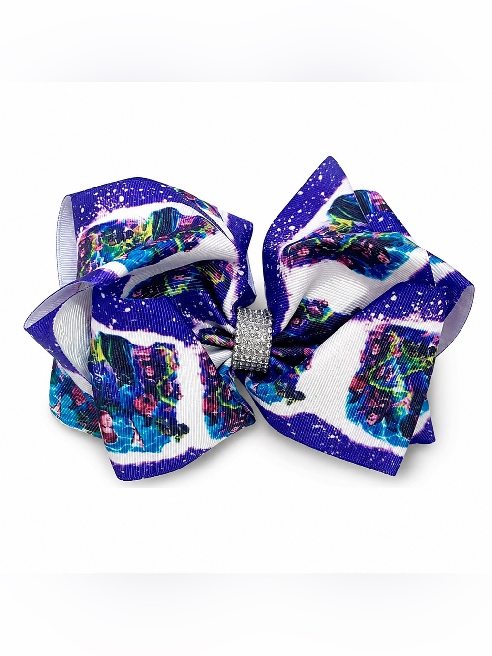 BRAND NEW WITH TAGS Girls Hocus Pocus Halloween Double Layer Hair Bow – 6.5”